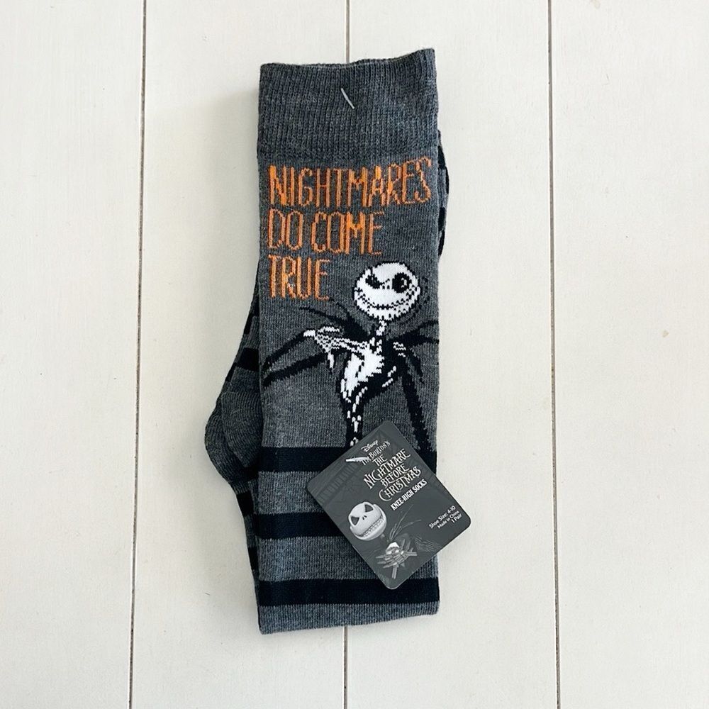 Disney Nightmare Before Christmas  Jack Skellington Knee High Socks